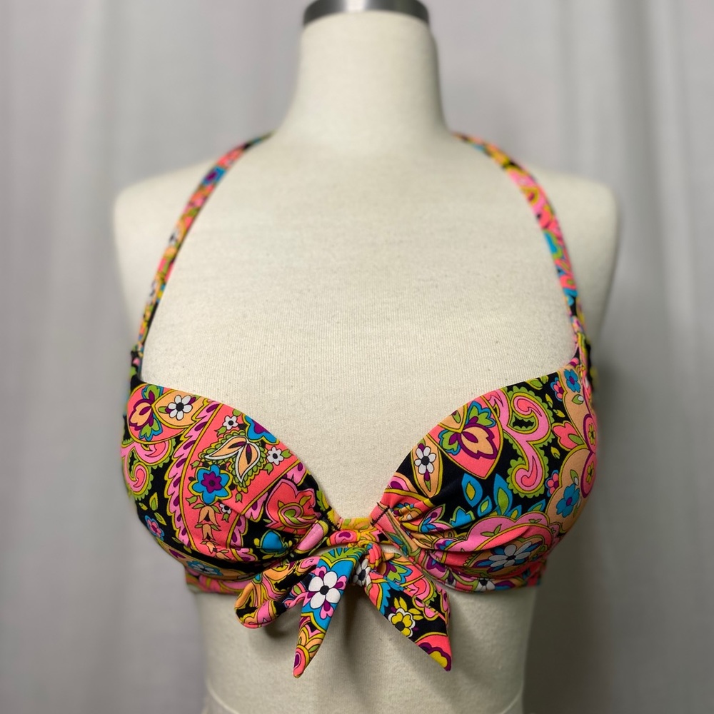 Paisley Patterned Bikini Top
